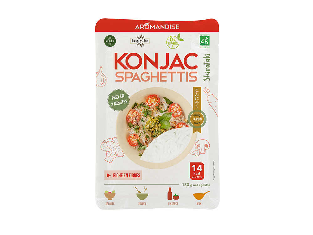 Aromandise Spaghetti van Konjac en rijst bio 150g - 8483